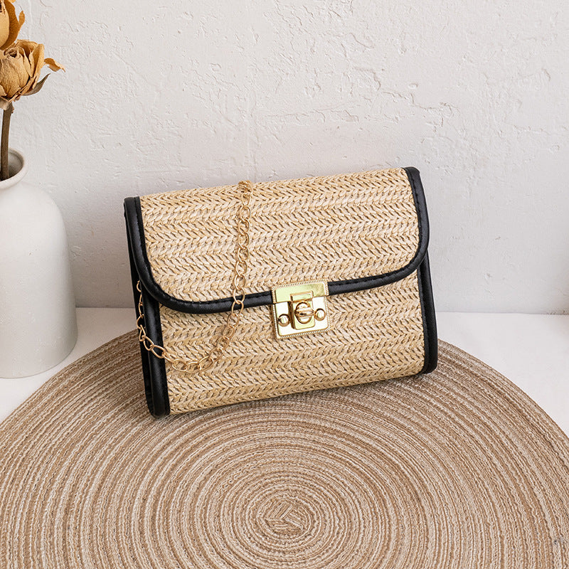 Wholesale Tassel Chain Straw Bags
