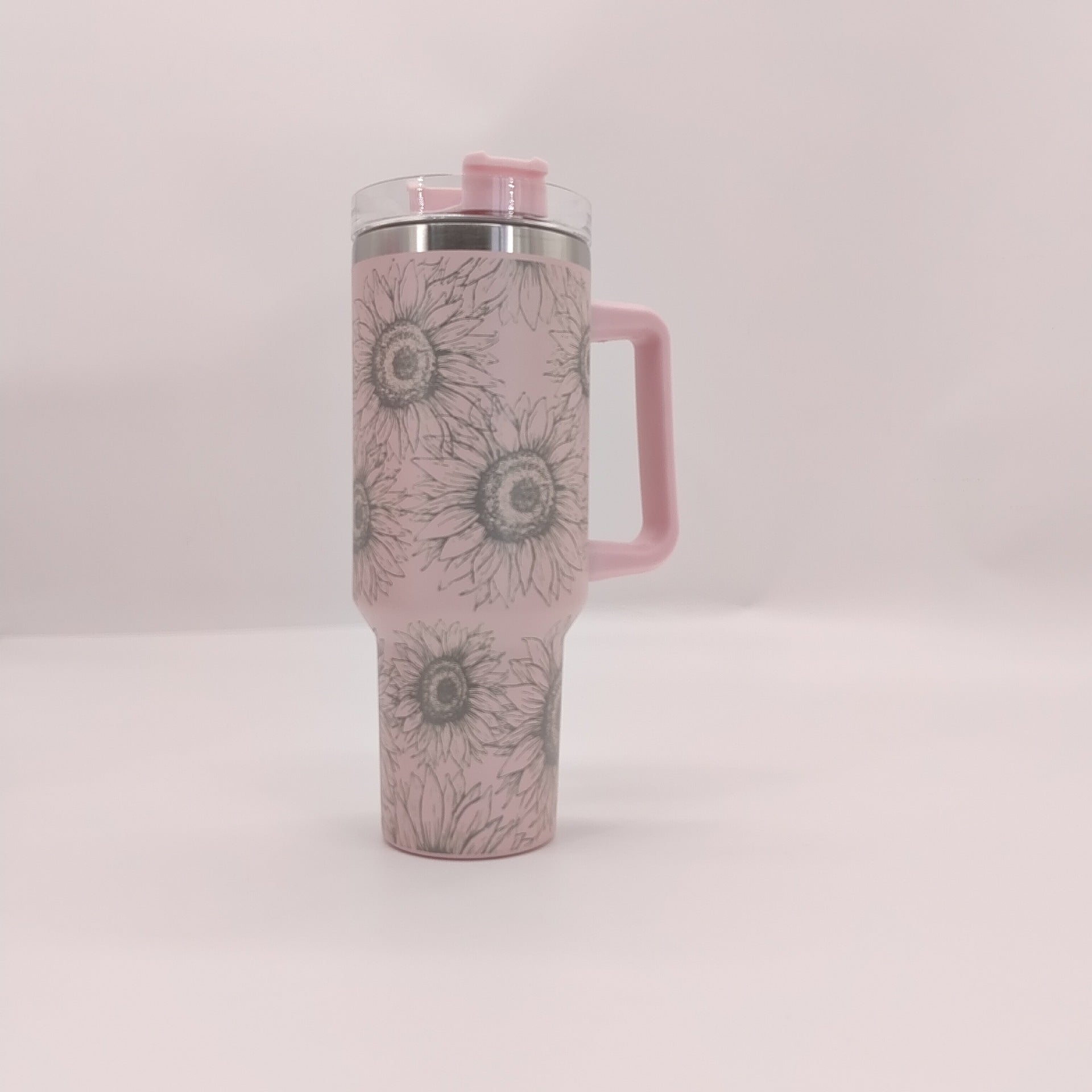 Wholesale Tumbler Sunflower Double Layer Stainless Steel Tumbler Cup