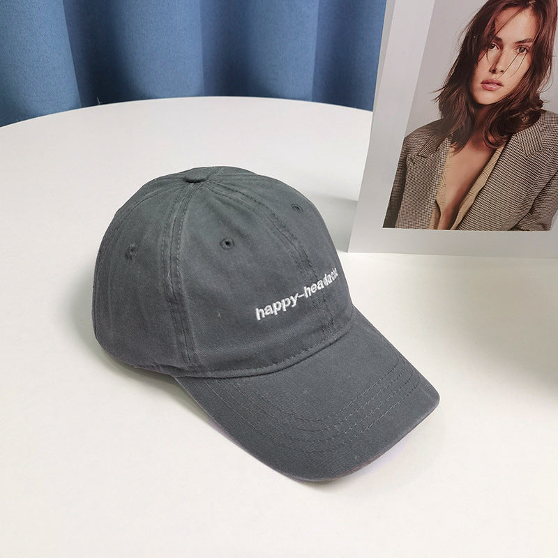 Wholesale Washed Cotton Letter Embroidery Caps