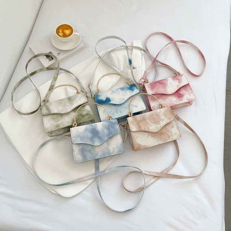 Bolso de hombro PU impreso y teñido de moda al por mayor