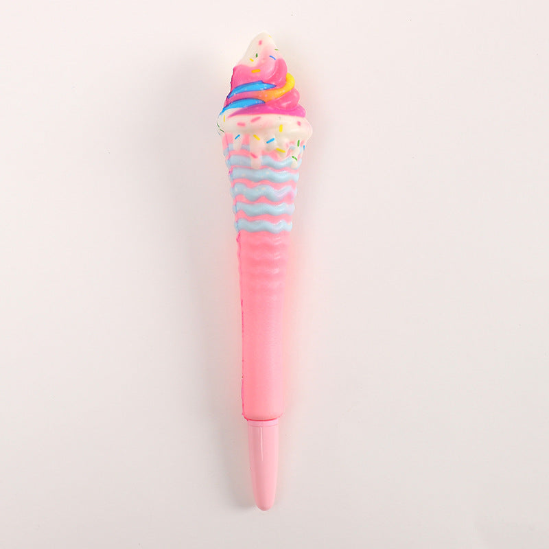 Wholesale Plastic Cartoon Ice Cream Pressure Reducing Pen