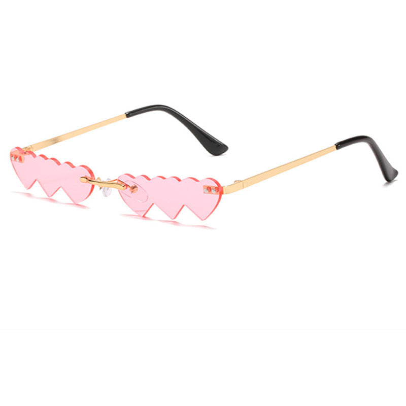Wholesale Frameless Heart PC Sunglasses