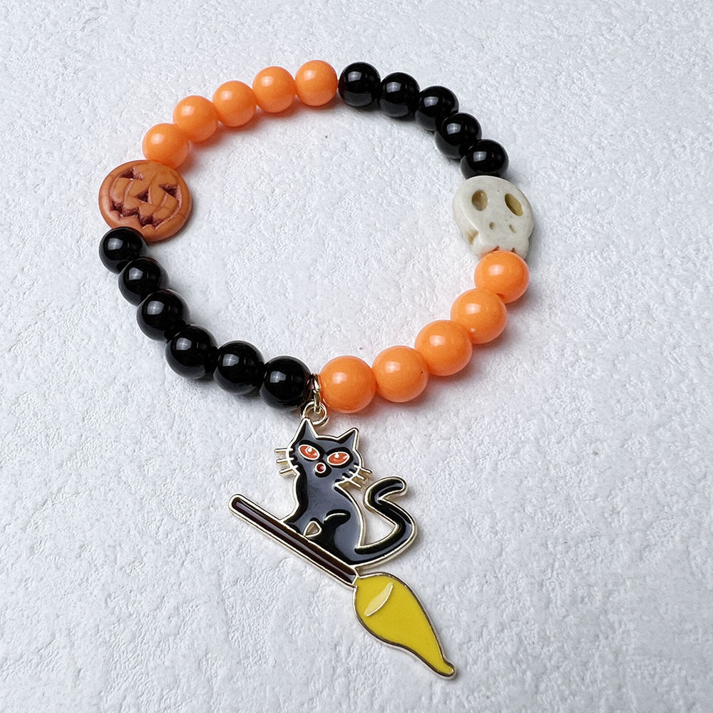 Wholesale Halloween Pumpkin Acrylic Bracelet