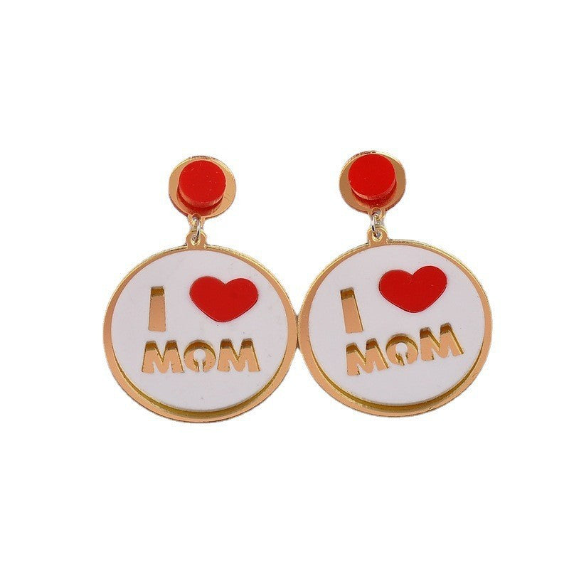 Wholesale Mother's Day Resin Earrings