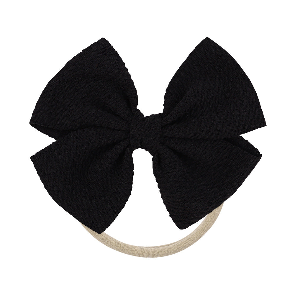 Wholesale Kids Bow Fabric Hair Scrunchies Baby Supplies