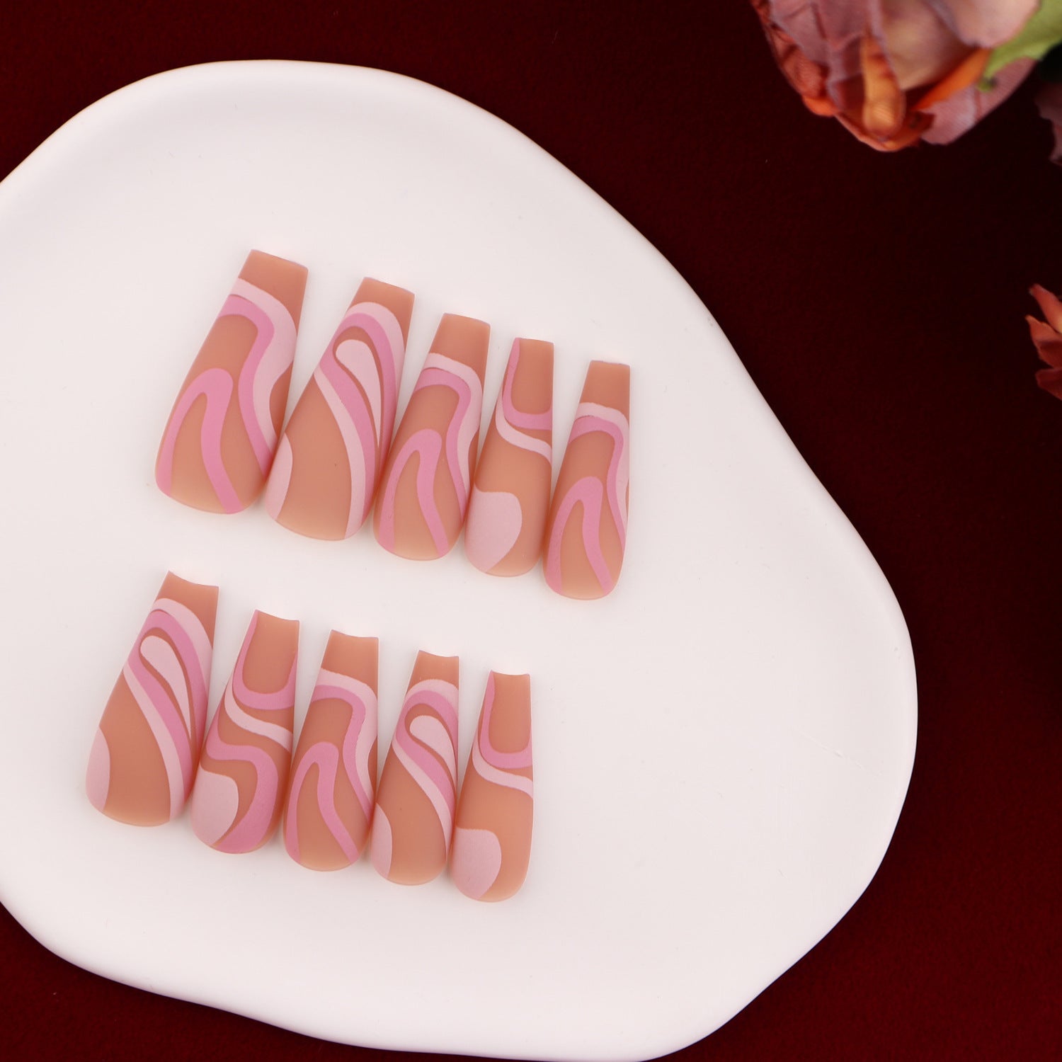 Wholesale Color Stripe Plastic Nail Stickers