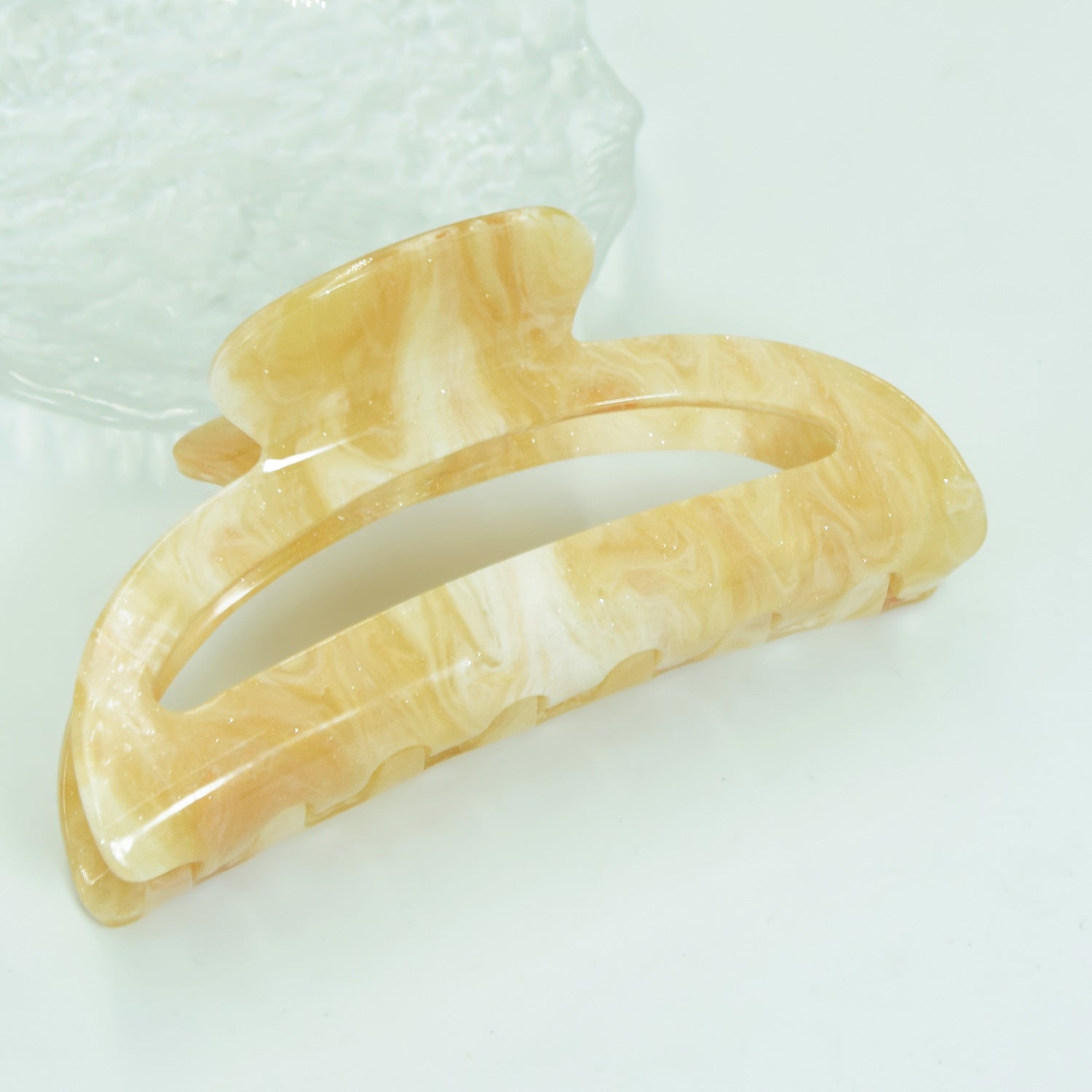 Wholesale Acrylic Marble Texture Hair Clips