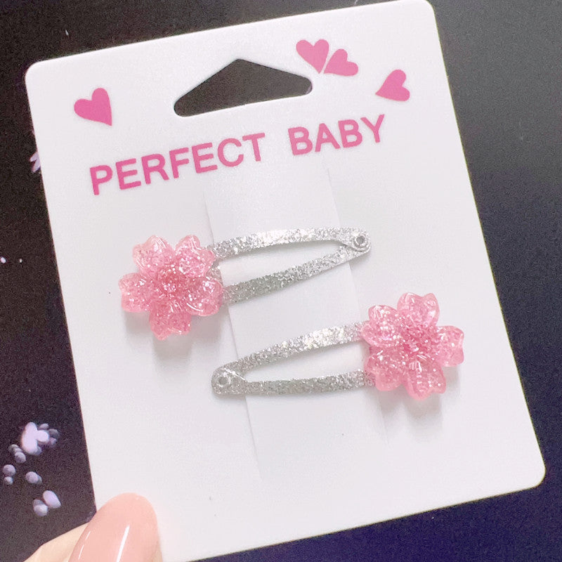 Wholesale 4CM Swan Daisy Bow Knot Hair Clip Set For Kids