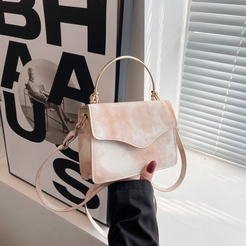 Bolso de hombro PU impreso y teñido de moda al por mayor