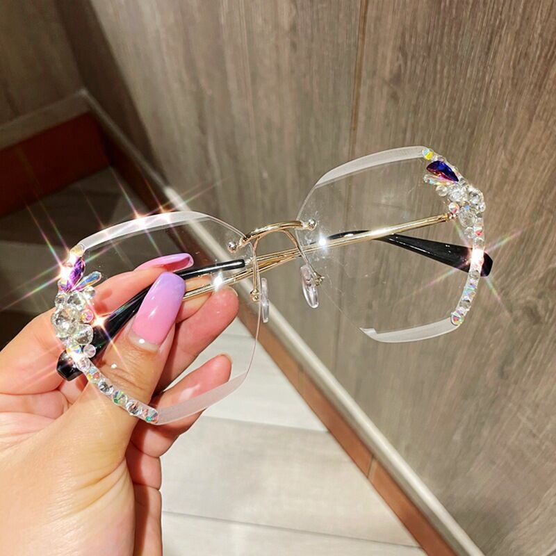 Wholesale rhinestone UV resistant PC sunglasses