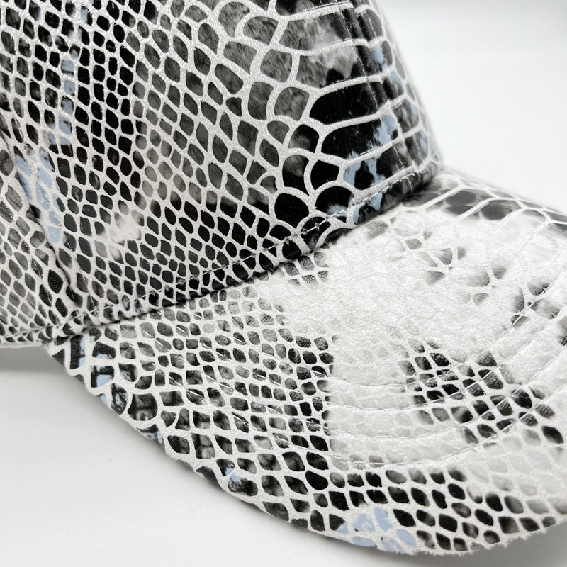 Gorra De Béisbol De Cuero De Serpiente Caliente al por mayor