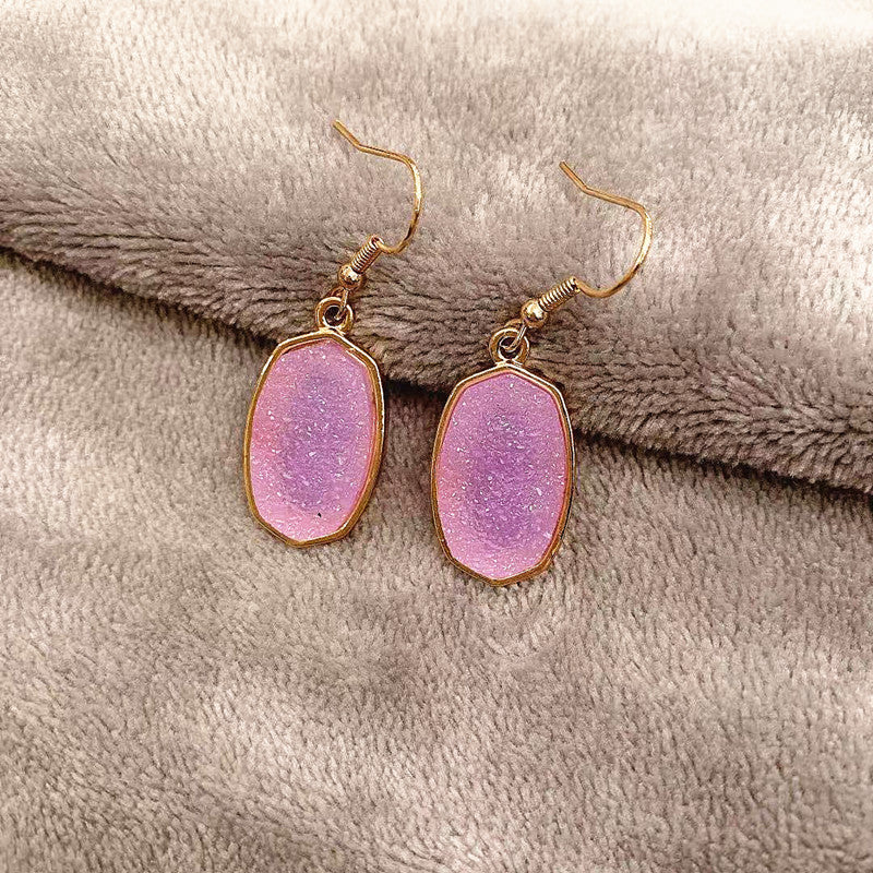 Pendientes De Aleación De Dientes De Resina Geométrica al por mayor