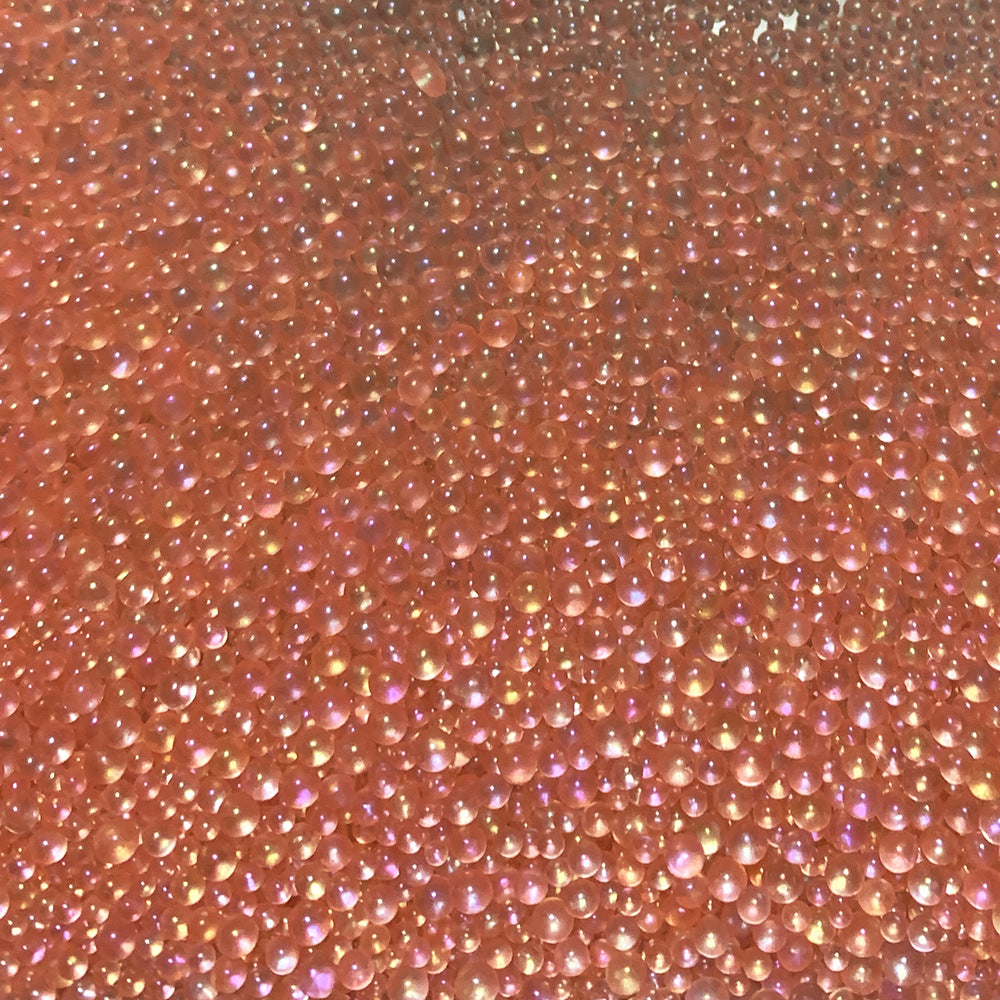 Venta al por mayor 500 g/paquete de perlas de vidrio llenas de color 1-3 MM