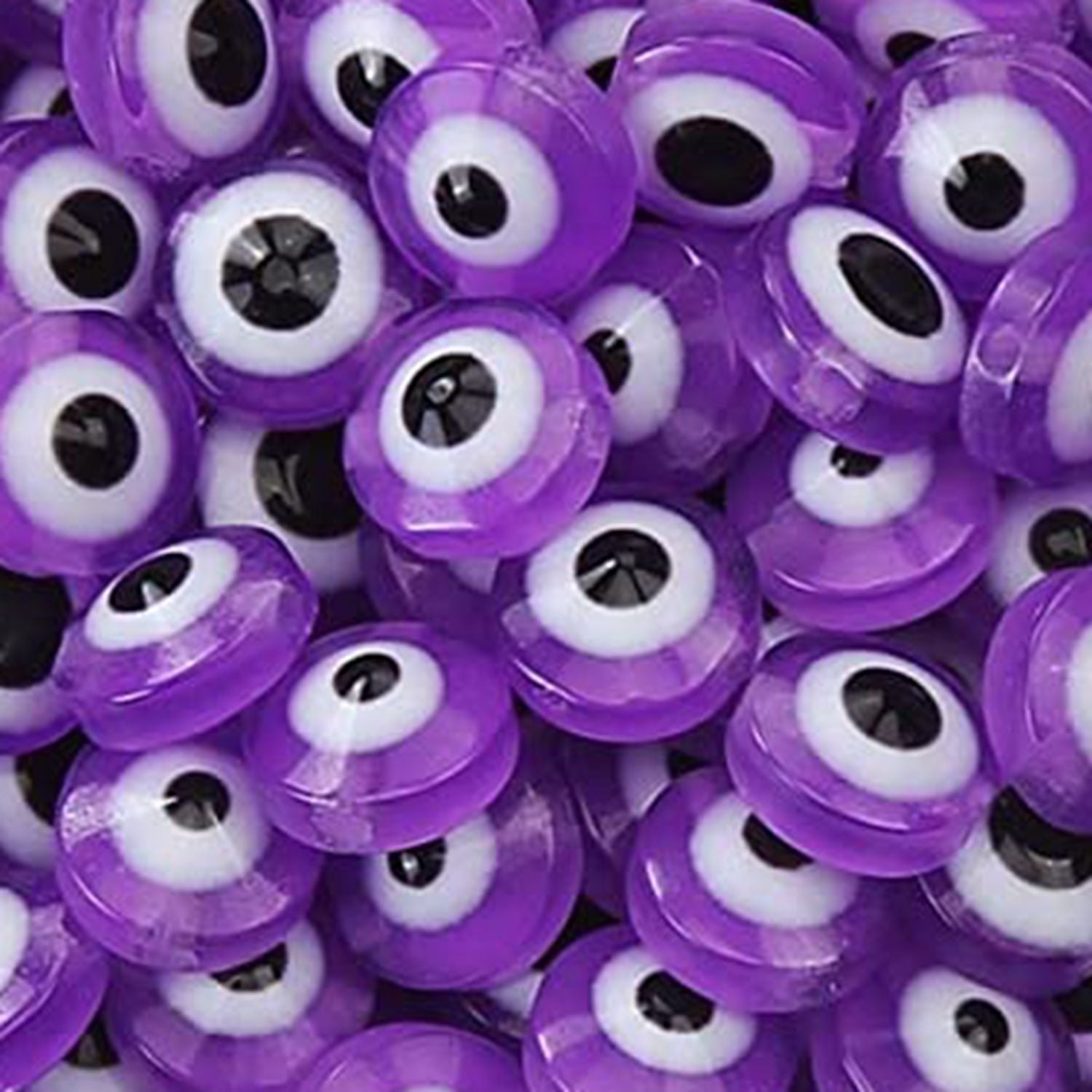 Venta al por mayor 6*2,5 MM 1000 unids/pack cuentas separadoras de resina de ojo de diablo