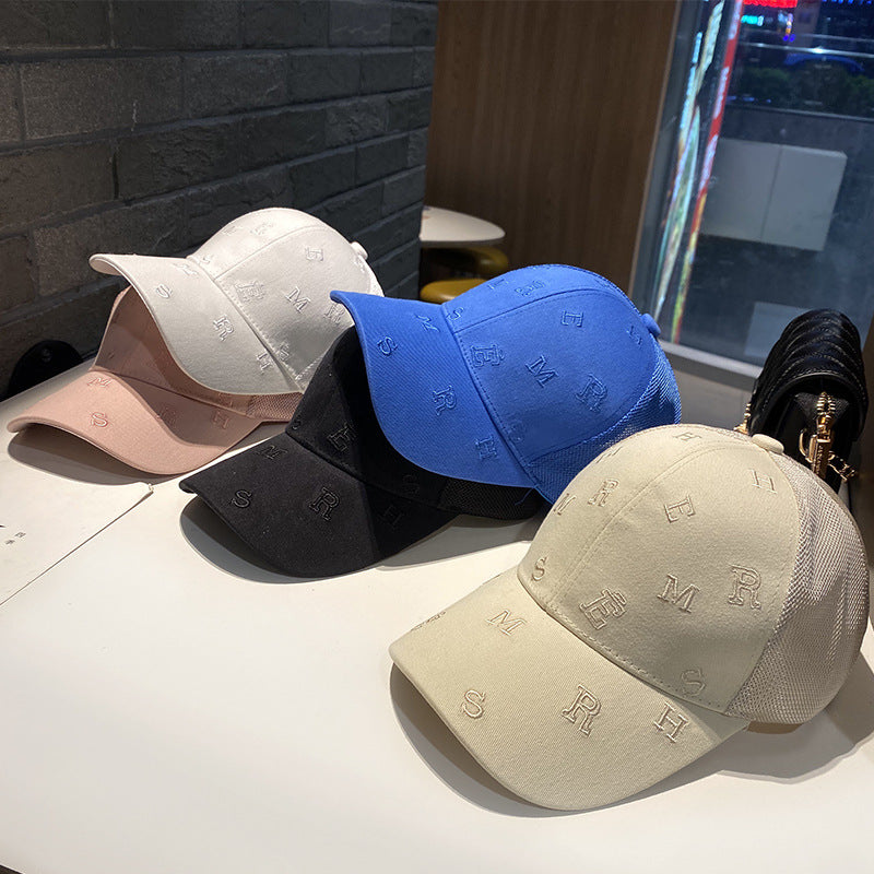 Wholesale Cotton Monogram Embroidered Mesh Cap