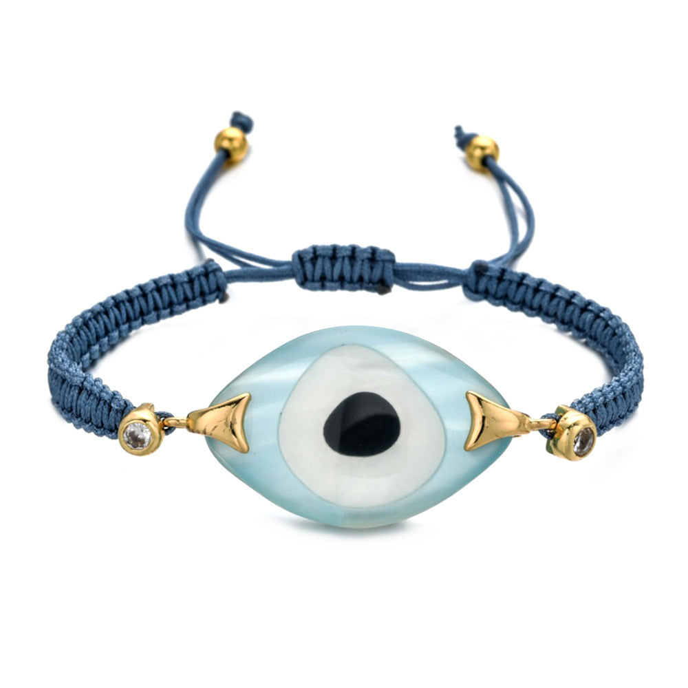 Wholesale Bohemian Ethnic Evil Eye Glass Bracelet