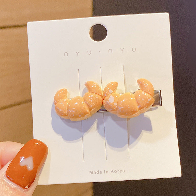 Wholesale Acrylic Funny Food Hair Clips 10PCS