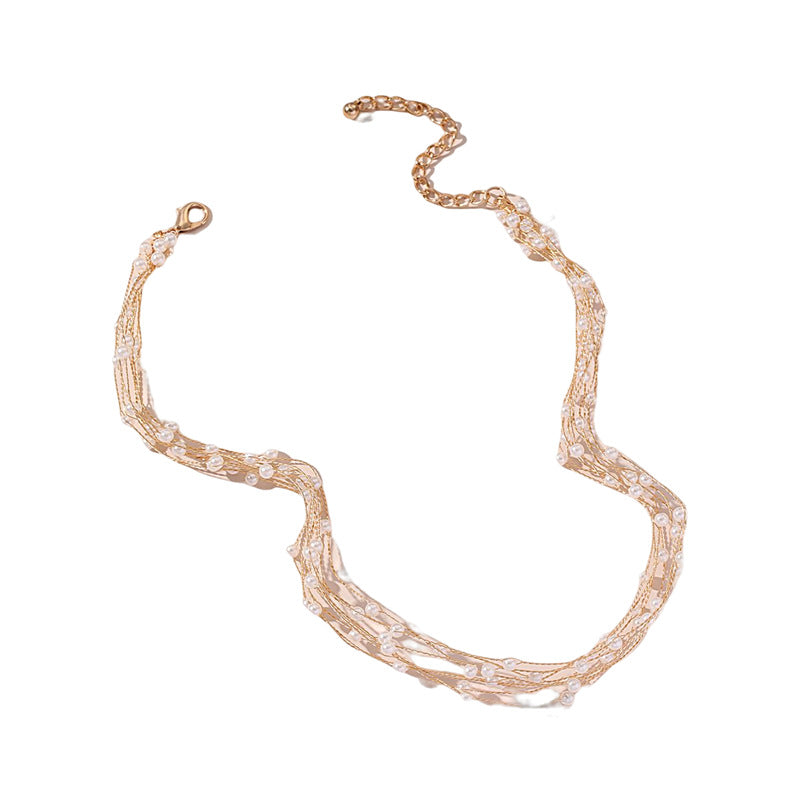 Collar De Mujer Con Incrustaciones De Perlas al por mayor