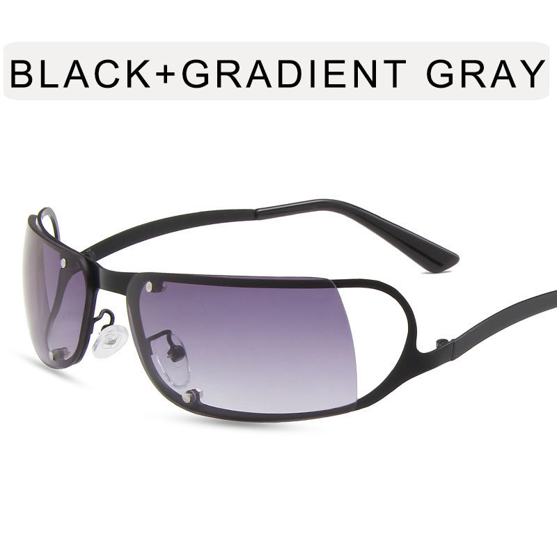 Wholesale PC Y2K Futuristic Sense of Technology One-Piece Sunglasses