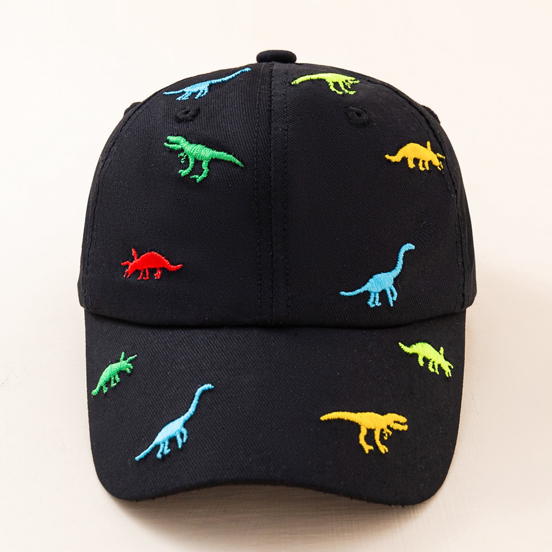 Wholesale Cotton Cartoon Dinosaur Embroidery Kids Baseball Cap