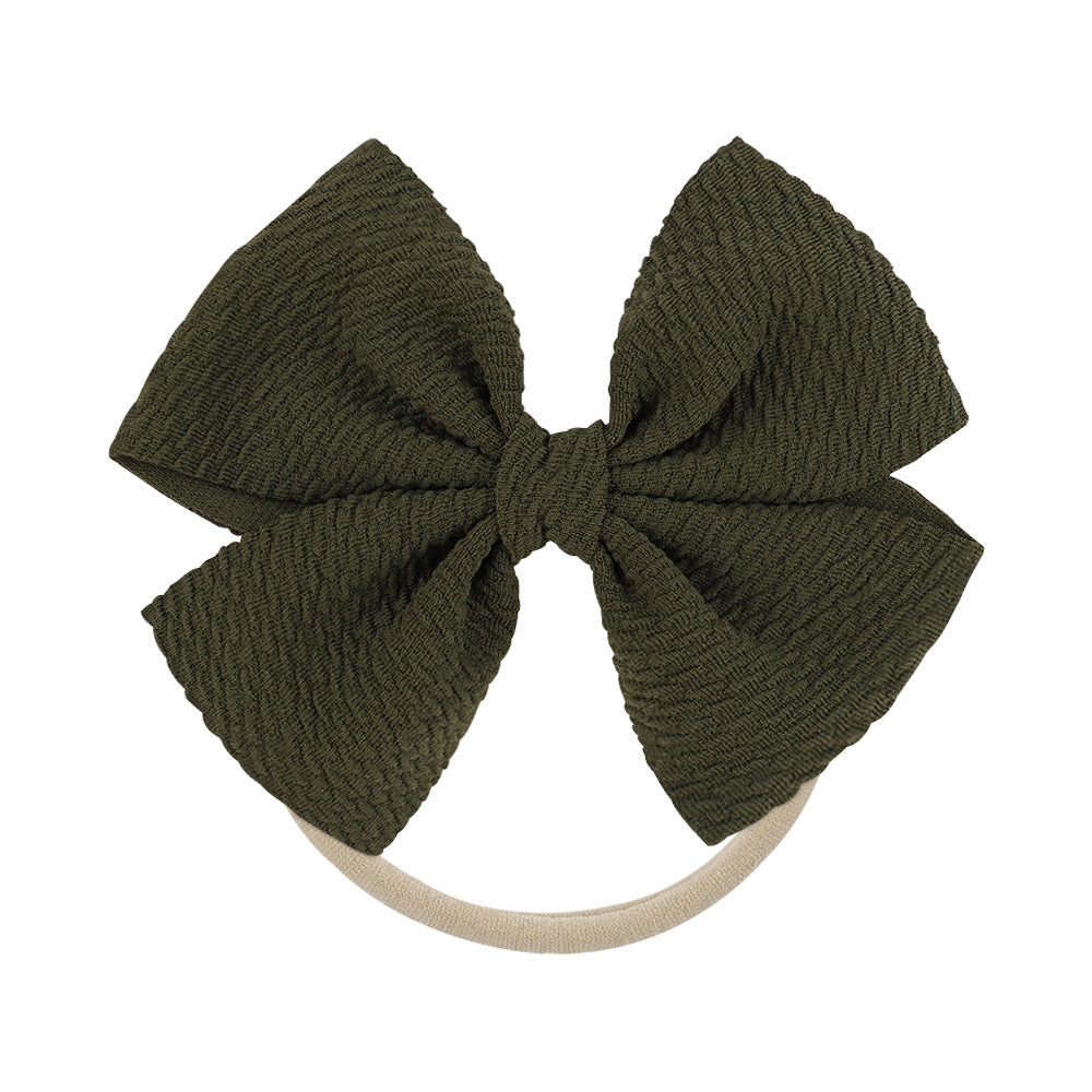 Wholesale Kids Bow Fabric Hair Scrunchies Baby Supplies