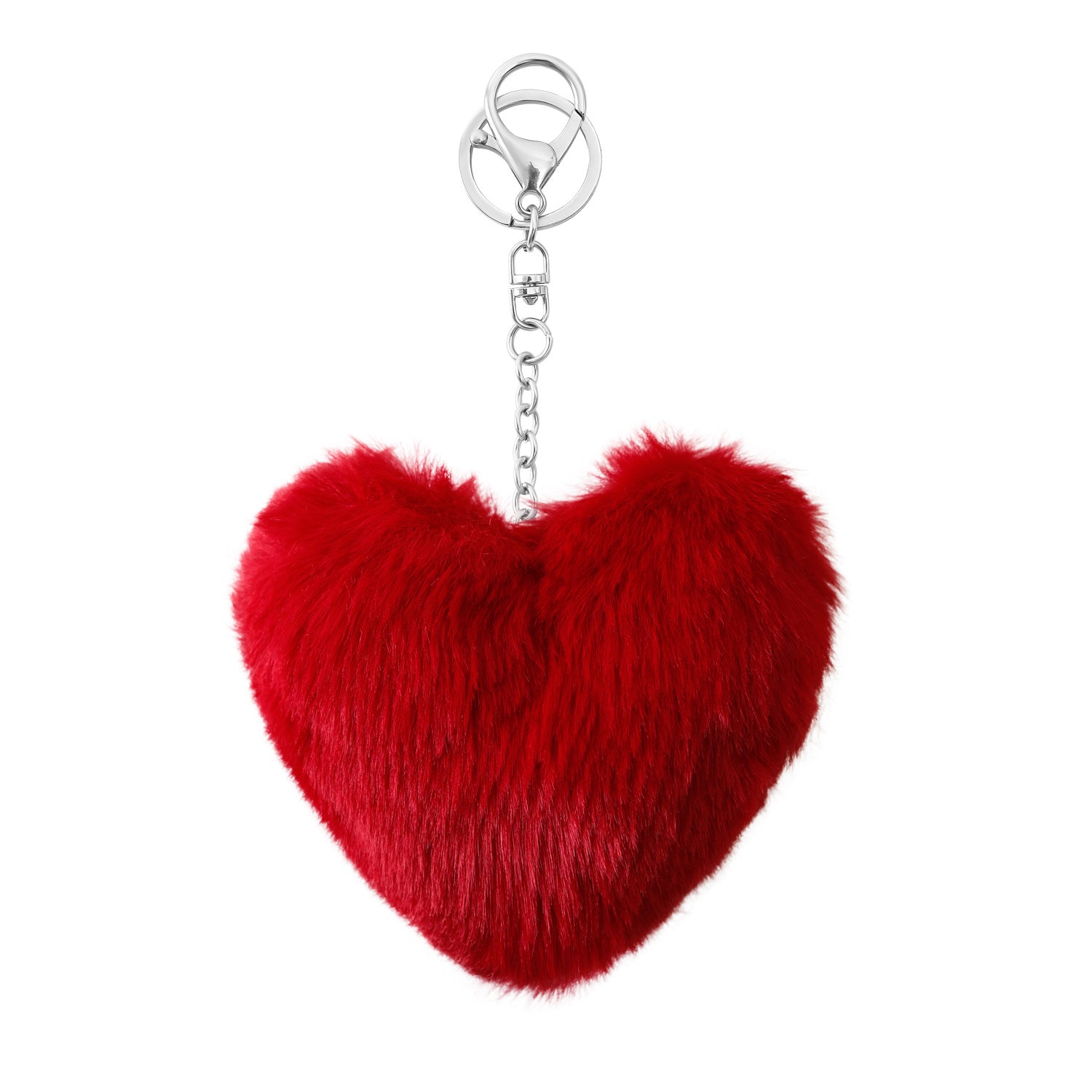 Wholesale Love Hair Ball Tassel Keychain Women Bag Pendant OLY-KC-JM008