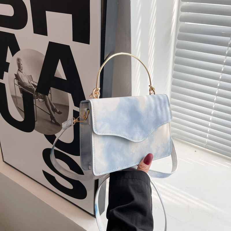 Bolso de hombro PU impreso y teñido de moda al por mayor