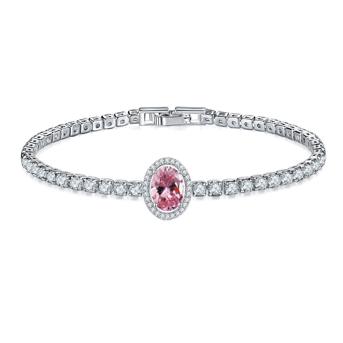 Pulsera de cobre con circonita micropavimentada con diamantes completos al por mayor