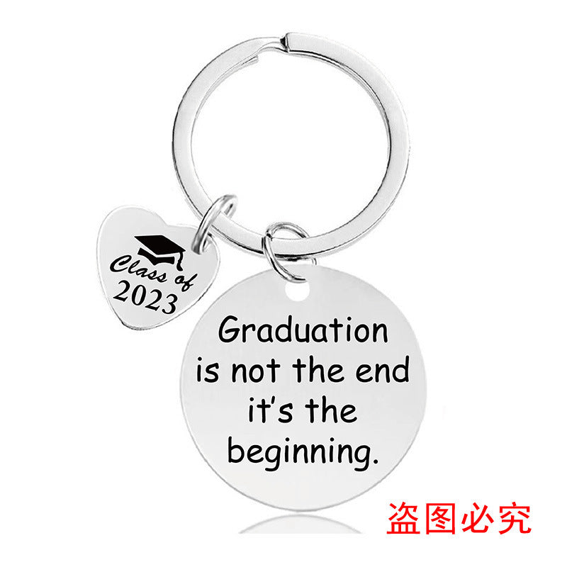 Wholesale Father's Day Graduation Season Gift Lettering Metal Keychain