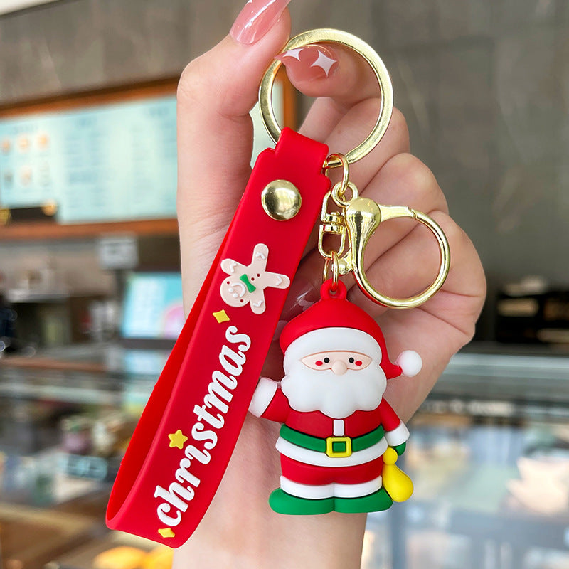 Wholesale PVC Christmas Snowman Key Chain