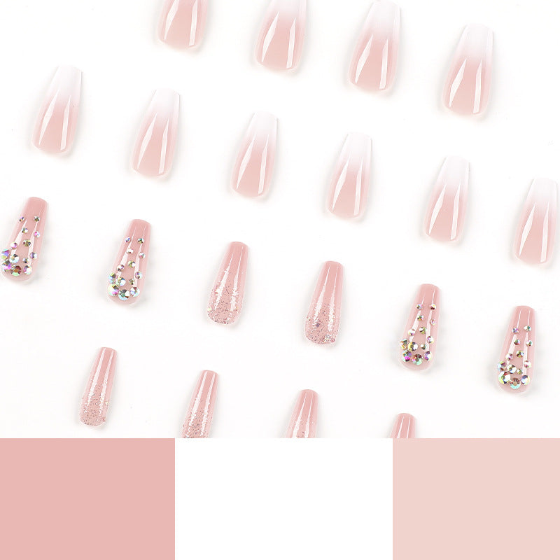 Wholesale Plastic Gold Glitter French Manicure Chips