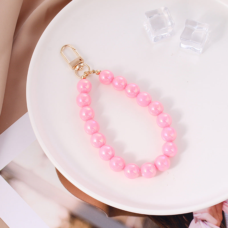 Wholesale Acrylic Colorful Beaded Keychain