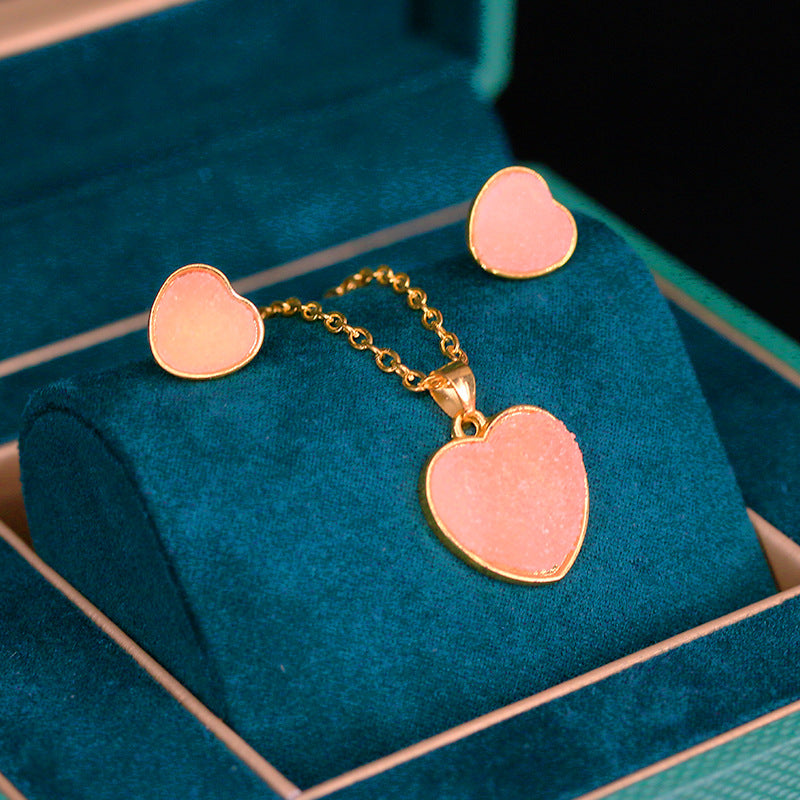 Venta al por mayor Candy Ombre Aleación Aretes Conjunto De Joyas