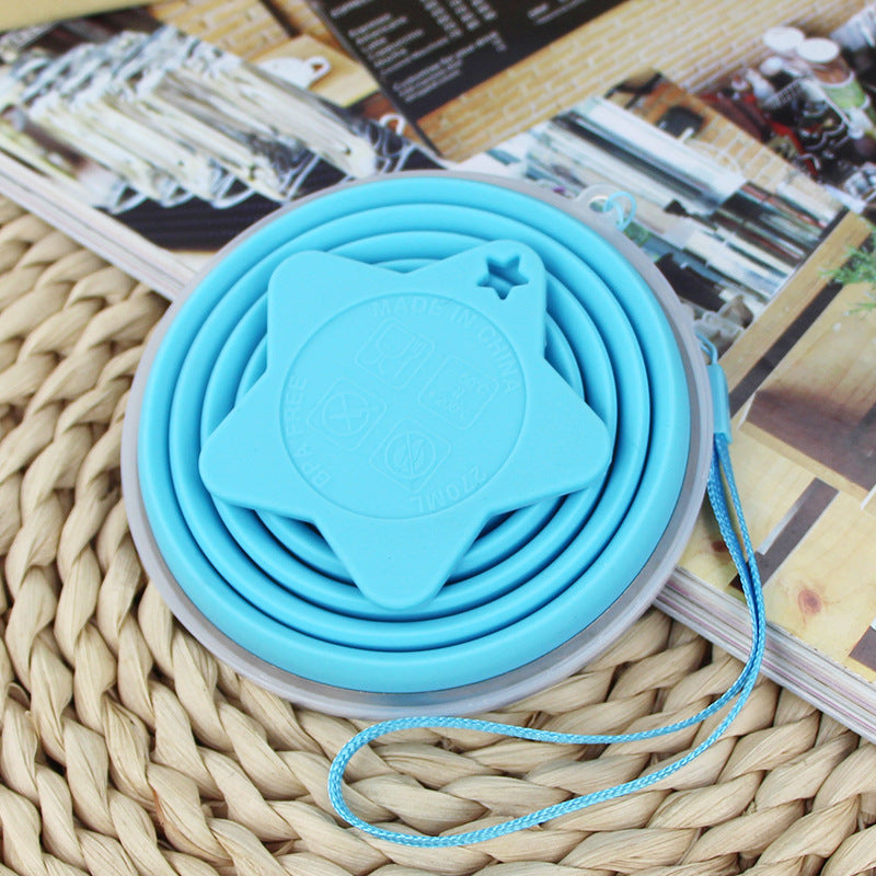 Wholesale Portable Folding Food Grade Silicone Travel Water Cup