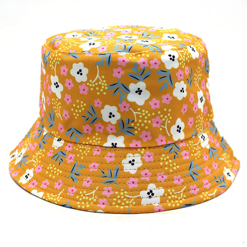 Wholesale Small Floral Pattern Printed Cotton Fisherman Hats