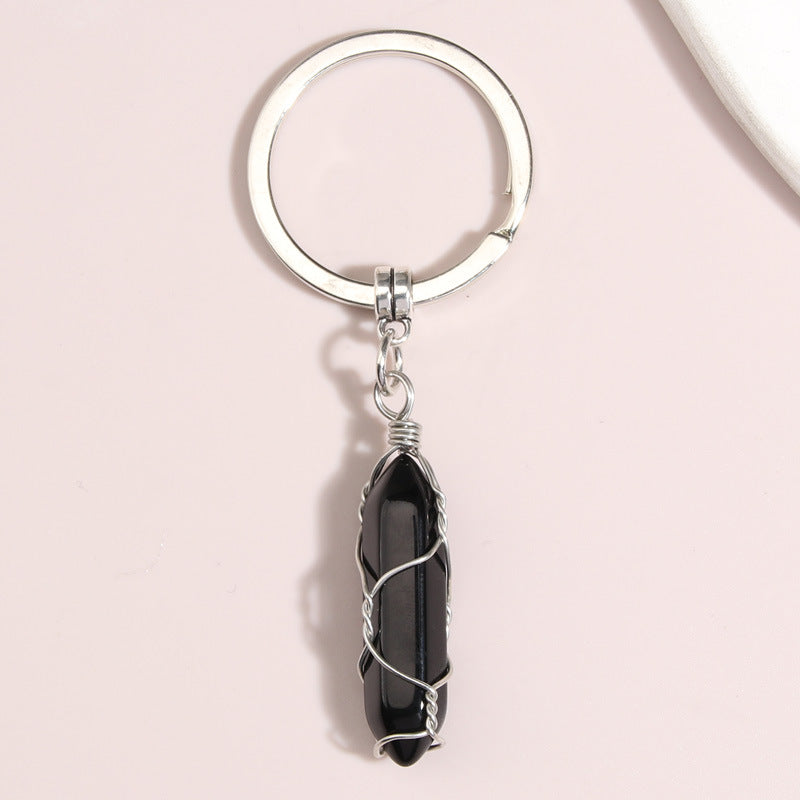 Wholesale 10PCS  Crystal Colorful Hexagon Key