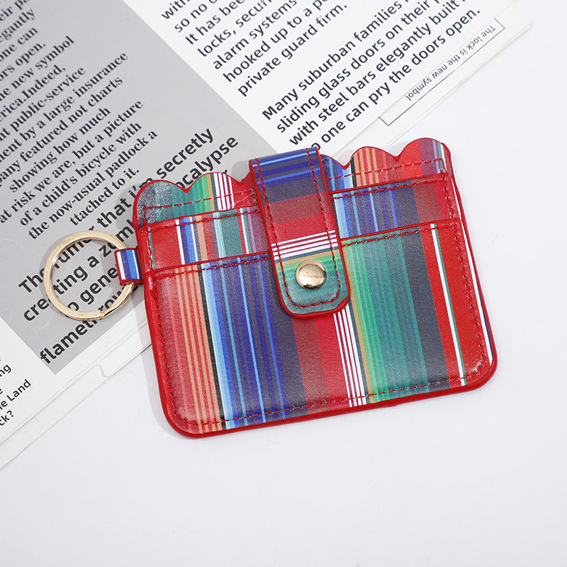 Llavero de tallador de cartas de girasol leopardo de cuero al por mayor