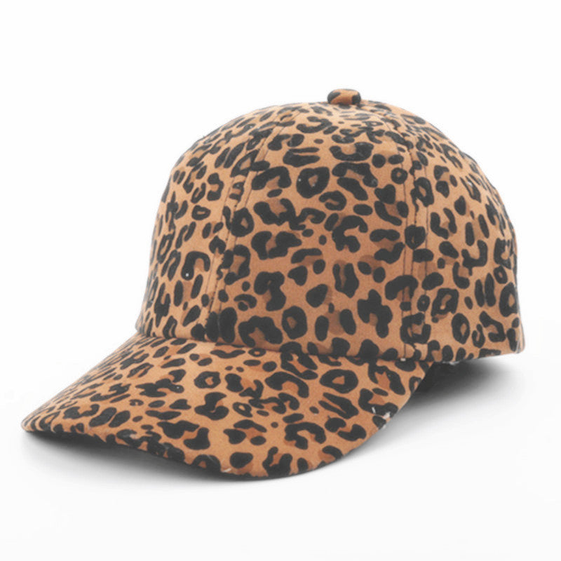 Wholesale Cotton Autumn and Winter Leopard Print Baseball Cap