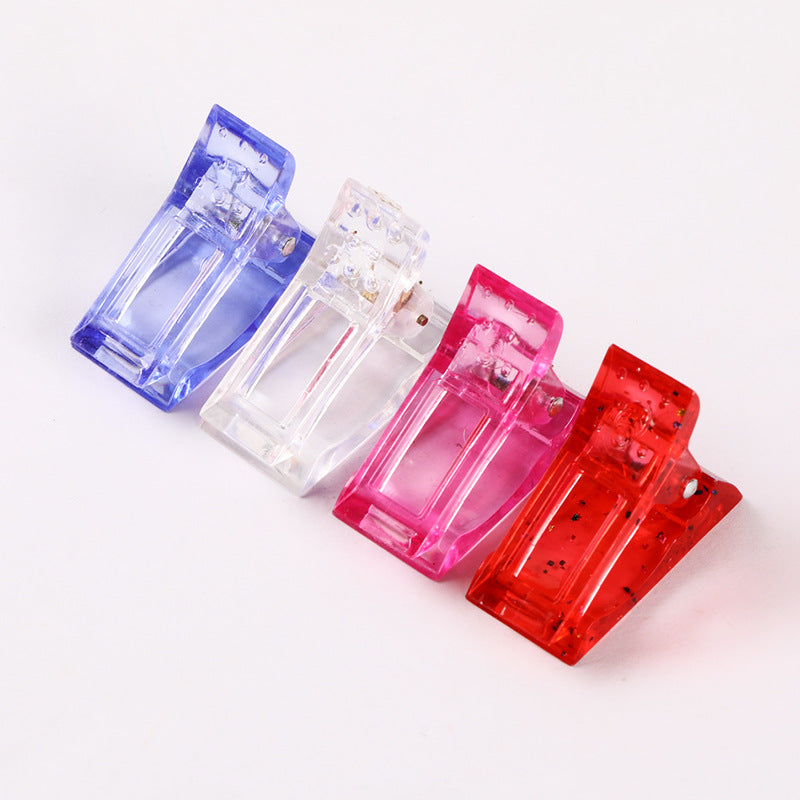 Wholesale Crystal Clip Extension Clip Nail Art Plastic