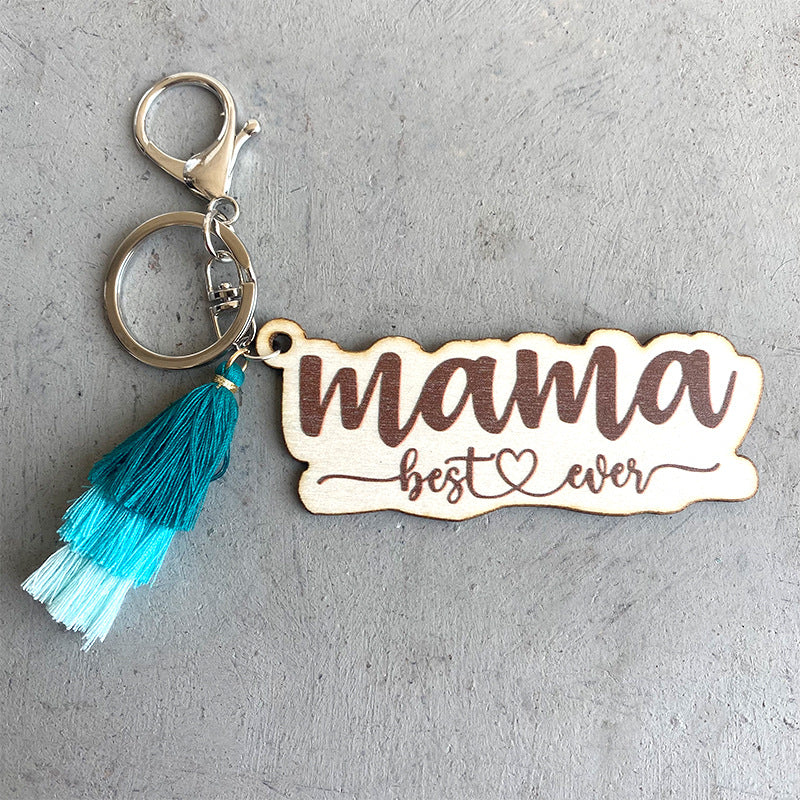 Wholesale Cotton Mother's Day Gift Tassel Keychain