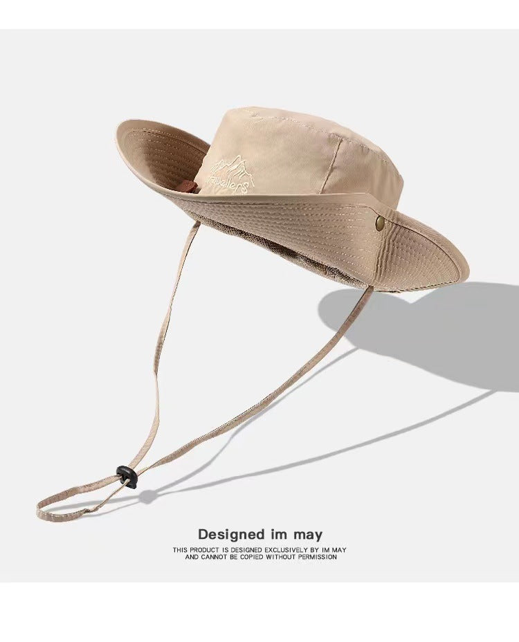 Poliéster de algodón al por mayor Borro grande para protector solar Sombreros de pescador