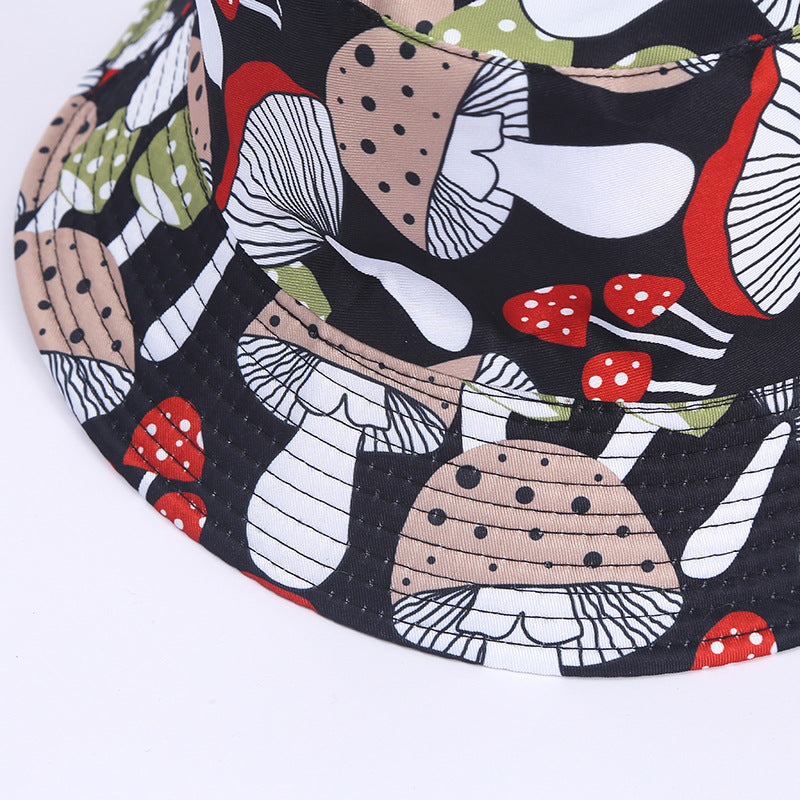 Wholesale Cotton Polyester Mushroom Pattern Bucket Hat