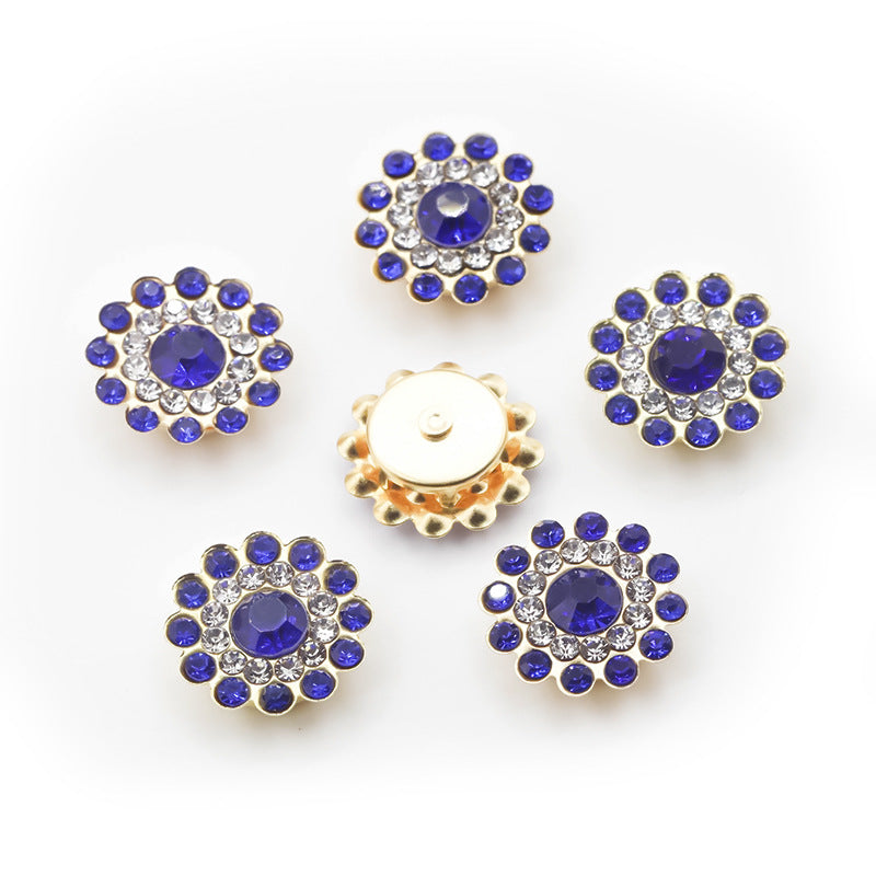 Wholesale 8/12mm 100PCS/PACK Round Three-layer Flower Plate Glass Beads