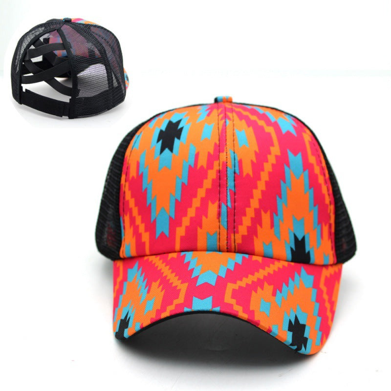 Capilla de béisbol de cola de caballo impresa de algodón Aztec de algodón al por mayor