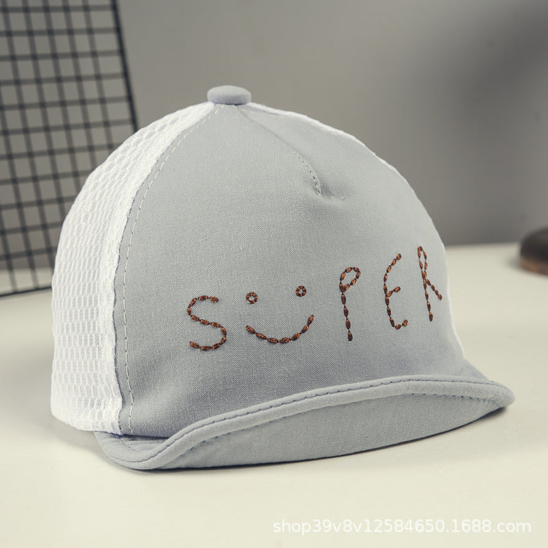 Venta al por mayor Gorra de béisbol de malla de algodón y poliéster para niños