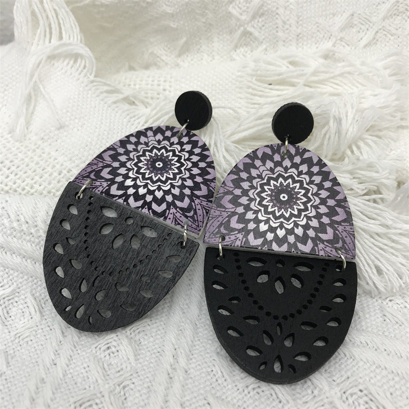 Wholesale Vintage Cotton Wood Earrings
