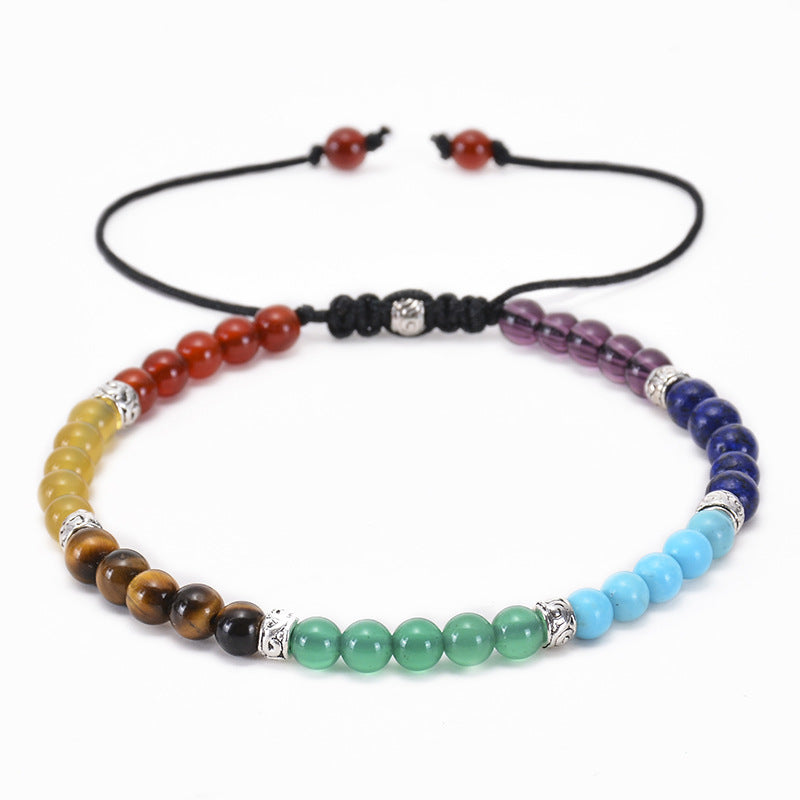 Wholesale Colorful Natural Stone Yoga Bracelet