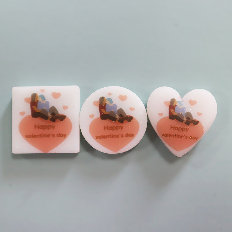 Wholesale Nightlight Printing Valentine's Day One Set Silicone Printing Beads