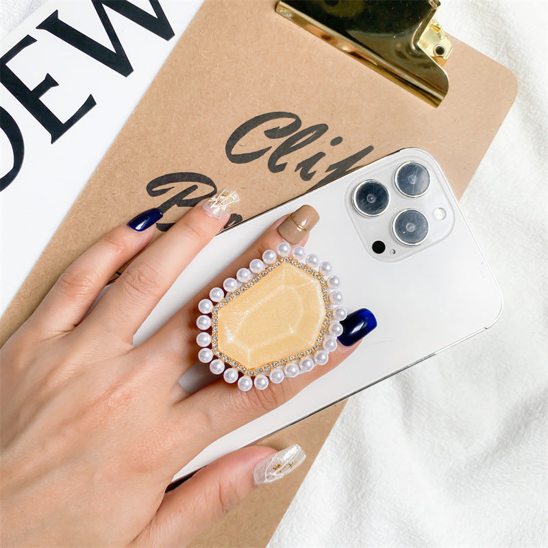 Wholesale Plastic Pearl Air Cushion Mobile Phone Holders