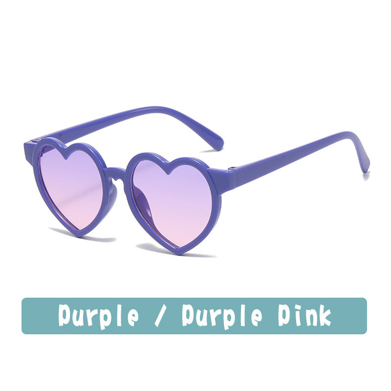 Wholesale Cute Heart Kids Sunglasses AC